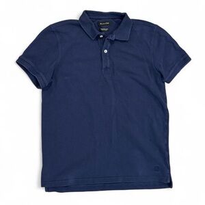 Massimo Dutti polo shirt with texture detail collar